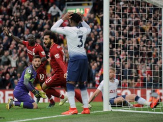 Momentka zo zápasu FC Liverpool - Tottenham.