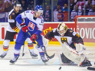 Marián Studenič v zápase Slovensko - Nemecko na MS v hokeji 2019.