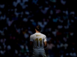 Gareth Bale v drese Realu Madrid.