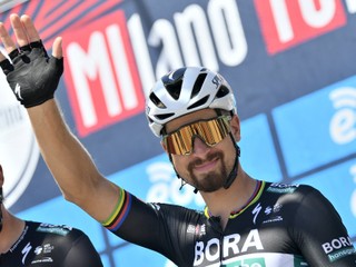 Peter Sagan pred štartom pretekov Miláno - Turín. 
