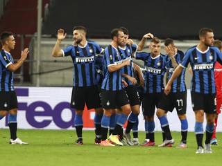 Radosť futbalistov Interu Miláno.