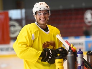 Marko Daňo na tréningu HK Dukla Trenčín.