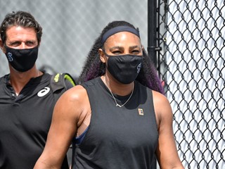 Serena Williamsová a tréner Patrick Mouratoglou.