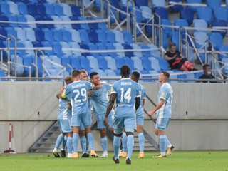Futbalisti ŠK Slovan Bratislava.