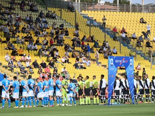 Momentka zo zápasu Parma - Neapol.