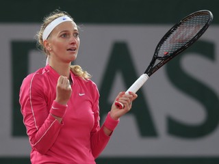 Petra Kvitová v osemfinále Roland Garros 2020.