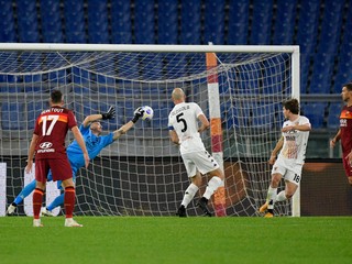 Zápas AS Rím - Benevento.
