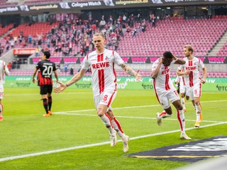 Ondrej Duda sa raduje z gólu v drese 1. FC Kolín.