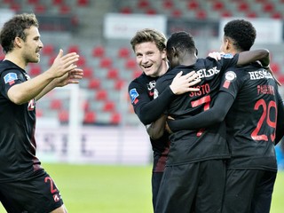 Futbal Midtjylland - Atalanta Bergamo, Liga majstrov dnes LIVE (ilustračná fotografia).