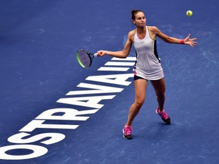 Ruska Veronika Kudermetovová na turnaji WTA v Ostrave.