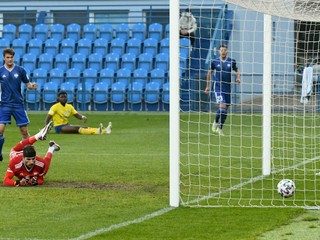Gól FC Nitra v zápase Fortuna ligy proti MFK Zemplín Michalovce.