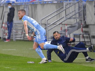 Momentka zo zápasu Slovan Bratislava - Nitra.