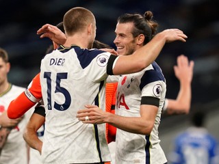 Gareth Bale v drese Tottenhamu.