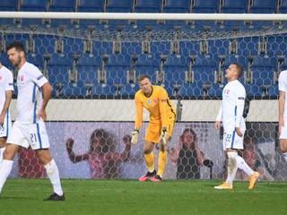 Momentka po zápase Česko - Slovensko, Liga národov UEFA.