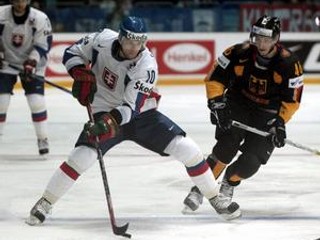 Marián Gáborík v drese slovenskej reprezentácie.