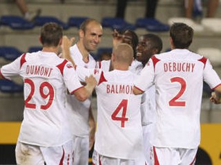 Róbert Vittek so spoluhráčmi z Lille.