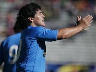 Hlavný tréner argentínskej reprezentácie Diego Maradona