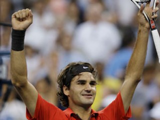 Roger Federer po víťazstve na US Open.