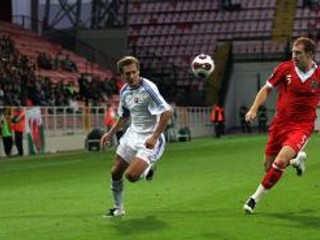 Marek Čech v drese slovenskej reprezentácie.