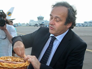 Prezident UEFA Michel Platini.
