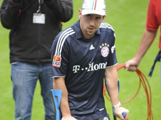 Zranený Franck Ribéry.