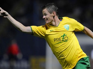 Róbert Jež z MŠK Žilina sa raduje z gólu.