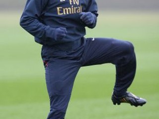 David Beckham si zatrénoval s hráčmi Arsenalu.