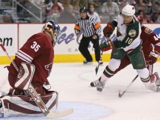 Gólový účet v sezóne 2007/2008 si otvoril v zápase proti Phoenixu aj slovenský útočník Minnesoty Marián Gáborík