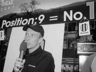 Slovenský motocyklový pretekár Jaroslav Katriňák po návrate z Rely Dakar.