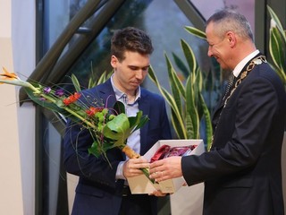 Len prednedávnom bol Gonda (vľavo) ocenený ako jeden z najlepších športovcov mesta Banská Bystrica.