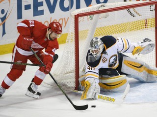 Tomáš Tatar (vľavo) má problémy s ramenom a jeho účasť na svetovom šampionáte je ohrozená.