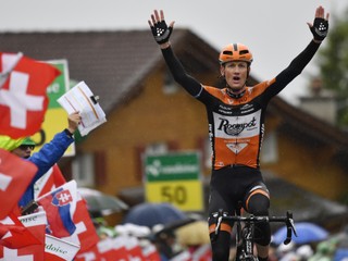 Pieter Weening sa teší z etapového víťazstva.