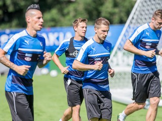 Futbalisti Slovenska sa pripravujú na zápas proti Nemecku.