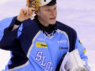 Tomi Karhunen chytal za Slovan v sezóne 2011/2012. 