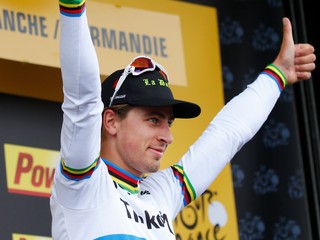 Peter Sagan po skvelom triumfe.