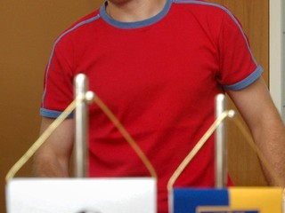 Jozef Majoroš ml. ešte počas hráčskej kariéry. 