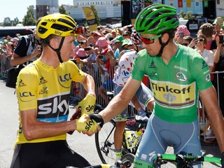 Dvaja najlepšie platení cyklisti sveta. Chris Froome a Peter Sagan.