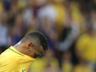 Smutný Neymar. 