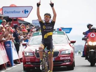 Štvrtú etapu na Vuelte vyhral Calmejane, lídrom je Atapuma pred favoritmi