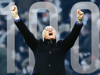 Ranieri oslávil sté víťazstvo.
