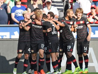 Leverkusen oslavoval triumf. Ilustračná fotografia.