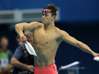 Čínsky plavec Sun Jang.