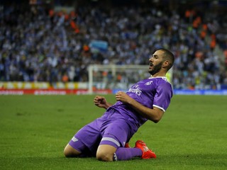 Európu bude na tohtoročných MS klubov reprezentovať Real Madrid. Na snímke sa teší z jedného z jeho gólov Karim Benzema.