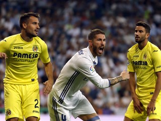 Sergio Ramos sa teší z gólu Realu Madrid.