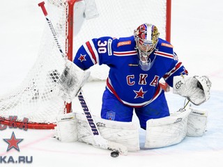 Brankár Petrohradu Igor Šesťorkin nedostal gól už v štyroch zápasoch po sebe.