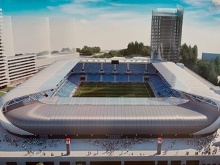 Slovan uverejnil ďalšie letecké zábery Národného futbalového štadióna