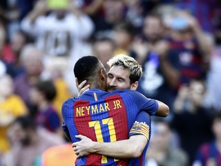Messi s Neymarom.