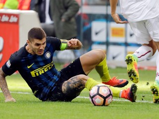 Kapitán Interu Miláno Mauro Icardi.