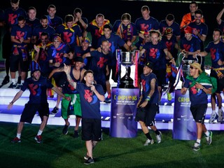 Víťazi Ligy majstrov, futbalisti FC Barcelona.