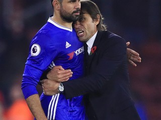 Costa je v tejto sezóne najväčšou hviezdou Chelsea, pred zápasom s Leicestrom sa však pohádal s trénerom Antonion Contem. 